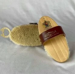 Hill Brush Goat Hair With Leather Strap Body Brush