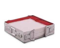 Equestrian Luncheon Napkin Box By Arthur Court