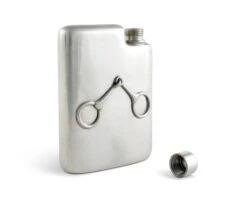Equestrian Pewter Flask By Vagabond House