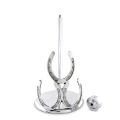 Horseshoe Towel Holder- Arthur Court -Equestrian Supply Store AC Towel Holder ghost top off