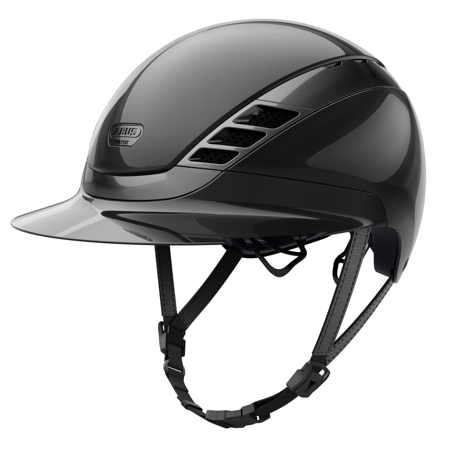 Abus Pikeur AirLuxe Chrome Long Visor Helmet 1 Abus Pikeur AirLuxe Chrome Long Visor Helmet