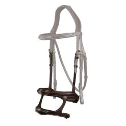 Dyon Double Noseband With Brass Fittings