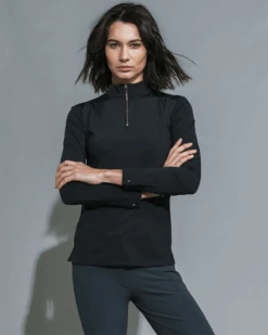 Dada Sport New Pablo Technical Long Sleeve Shirt -Equestrian Supply Store Dada Pablo Black