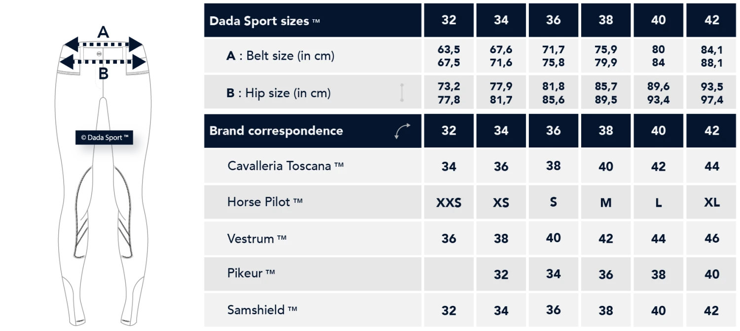 Dada Sport Kit Ladies High Waist Breech 4 Dada Sport Kit Ladies High Waist Breech - Image 4