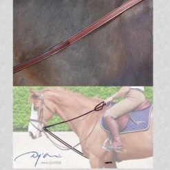 Dyon Rubber Lined 1/2″ Draw Reins -Equestrian Supply Store Dyon 713 product pic 1