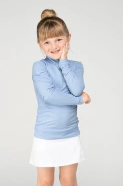 EIS Kids Icefil Long Sleeve Shirt Small 4-6 6 EIS Kids Icefil Long Sleeve Shirt Small 4-6 -Equestrian Supply Store EIS Child Baby Blue front 1