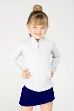 EIS Kids Icefil Long Sleeve Shirt Small 4-6 7 EIS Kids Icefil Long Sleeve Shirt Small 4-6 -Equestrian Supply Store EIS Child White
