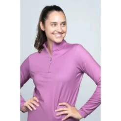EIS Ladies Cold Weather Shirt 8 EIS Ladies Cold Weather Shirt -Equestrian Supply Store EIS Dusty Rose Cold