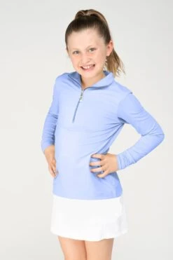 EIS Kids Icefil Long Sleeve Shirt Size Large 10/12 -Equestrian Supply Store EIS Youth Baby Blue