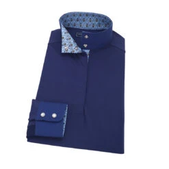 Essex Ladies Navy Jumper Long Sleeve Performance Shirt -Equestrian Supply Store EJL6NV