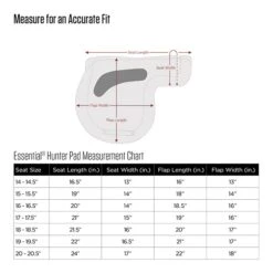 Equifit Essential Hunter Saddle Pad -Equestrian Supply Store Equifit Essential Hunter Pad Size Chart
