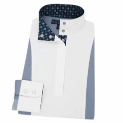 “Hippos” Blue Essex Ladies Luna Long Sleeve Show Shirt