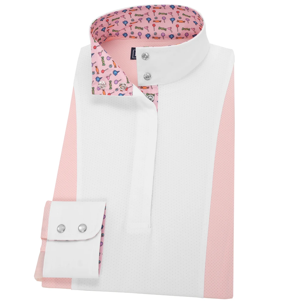 “Candy” Pink Essex Girls Luna Long Sleeve Show Shirt