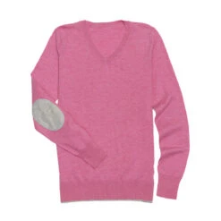 Essex Classics V-Neck Sweater -Equestrian Supply Store Essex V sweater Pink