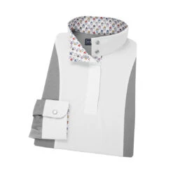 “Snow Cone” Grey Essex Girls Luna Long Sleeve Show Shirt