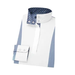 “Looking Back” Light Blue Essex Ladies “Luna” Long Sleeve Show Shirt