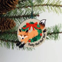 Tally Ho! Fox Ornament – Hunt Seat Paper Co