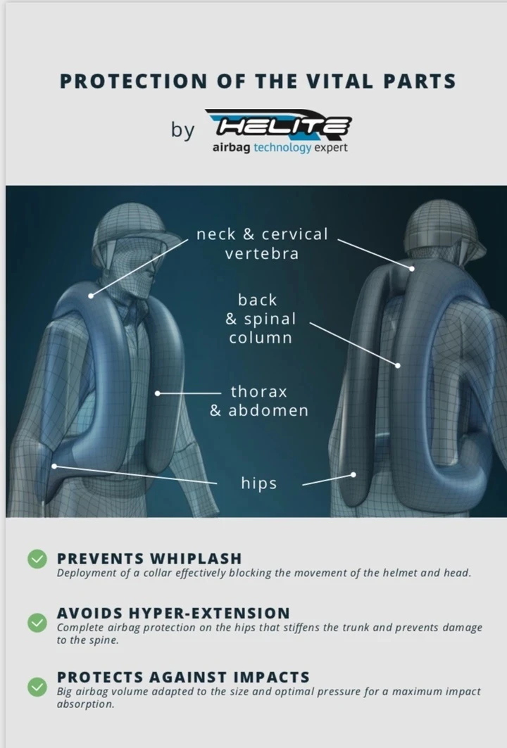 Helite Airbag Zip’In Liner 2 Inflatable Vest 5 Helite Airbag Zip’In Liner 2 Inflatable Vest - Image 5