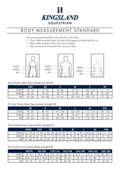 Kingsland KL Paola Ladies Insulated Vest 5 Kingsland KL Paola Ladies Insulated Vest -Equestrian Supply Store Kingsland Size Charts Tops and Jackets 5