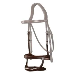 Dyon Double Noseband With Stainless Steel Fittings