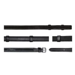 Dyon Dressage Leather/Rubber Lined Notched Reins