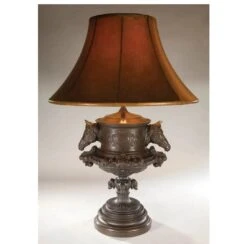 Horse Urn Lamp By Oklahoma Casting