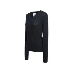 Samshield Lisa Twisted Knit Sweater A22 Limited Edition -Equestrian Supply Store SQUARE LISA TWISTED NAVY FACE