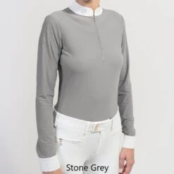 Samshield Aloise Long Sleeve A23 Limited Edition Shirt -Equestrian Supply Store Samshield Aloise Stone Grey