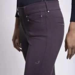 Samshield Ambre Ladies Mid Rise Breech 15 Samshield Ambre Ladies Mid Rise Breech -Equestrian Supply Store Samshield Ambre Aubergine Thigh scaled