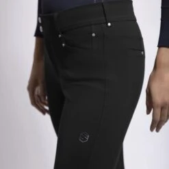 Samshield Ambre Ladies Mid Rise Breech 14 Samshield Ambre Ladies Mid Rise Breech -Equestrian Supply Store Samshield Ambre Black Thigh