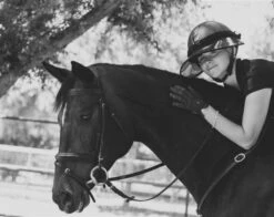 Soless Black Velcro Helmet Visor -Equestrian Supply Store Soless Visor Rider 1