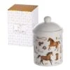 Horse Ceramic Jar With Lid By Spotted Dog