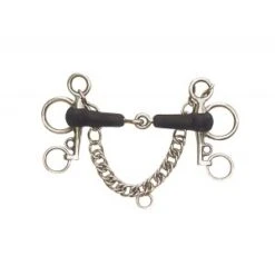 Rubber Single Joint Pelham Bit