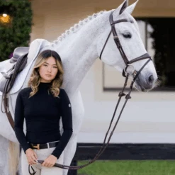 TKEQ Chloe High Collar Technical Sun Shirt