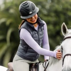 TKEQ “EZ” Packable Down Vest -Equestrian Supply Store TKEQ EZ Vest Nickel Horse