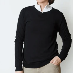 TKEQ Essential Crewneck Sweater -Equestrian Supply Store TKEQ Essential Crewneck Classic Black
