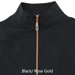 Tailored Sportsman Ladies Icefil Short Sleeve Shirt -Equestrian Supply Store TS Icefil Black Rose Gold 1