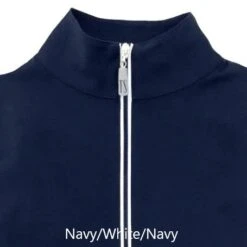 Tailored Sportsman Ladies Icefil Short Sleeve Shirt -Equestrian Supply Store TS Icefil Navy White Navy