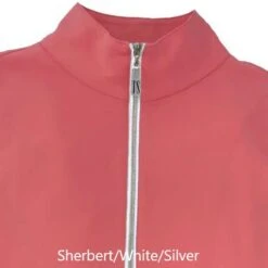 Tailored Sportsman Ladies Icefil Sleeveless Zip Top 10 Tailored Sportsman Ladies Icefil Sleeveless Zip Top -Equestrian Supply Store TS Icefil Sherbert White Silver 1