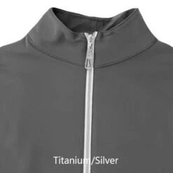 Tailored Sportsman Ladies Icefil Short Sleeve Shirt -Equestrian Supply Store TS Icefil Titanium Silver close