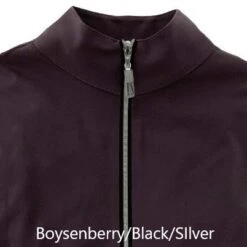 Tailored Sportsman Ladies Icefil Long Sleeve Shirt -Equestrian Supply Store TS Iceil Boysenberry Black Silver