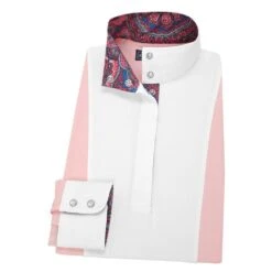 “Paisley” Pink Essex Ladies Luna Long Sleeve Show Shirt