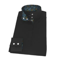 Essex Ladies Black Jumper Long Sleeve Performance Shirt -Equestrian Supply Store blackduskribbons