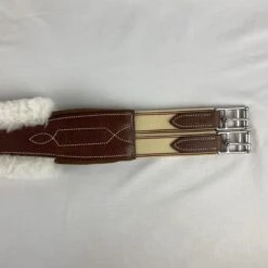 Childeric Girth Hunter With Fleece -Equestrian Supply Store childerichunterdoubleelasticgirth1 scaled 1