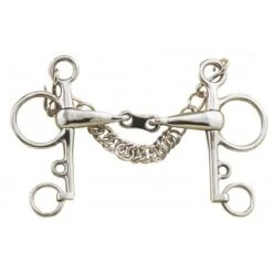 French Mouth/Link Long Shank Pelham Bit