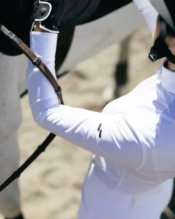 Struck Ladies Long Sleeve LS1 Show Shirt -Equestrian Supply Store ls1white3