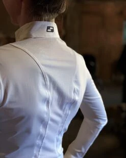 Struck Ladies Long Sleeve LS1 Show Shirt -Equestrian Supply Store ls1whiteback 1