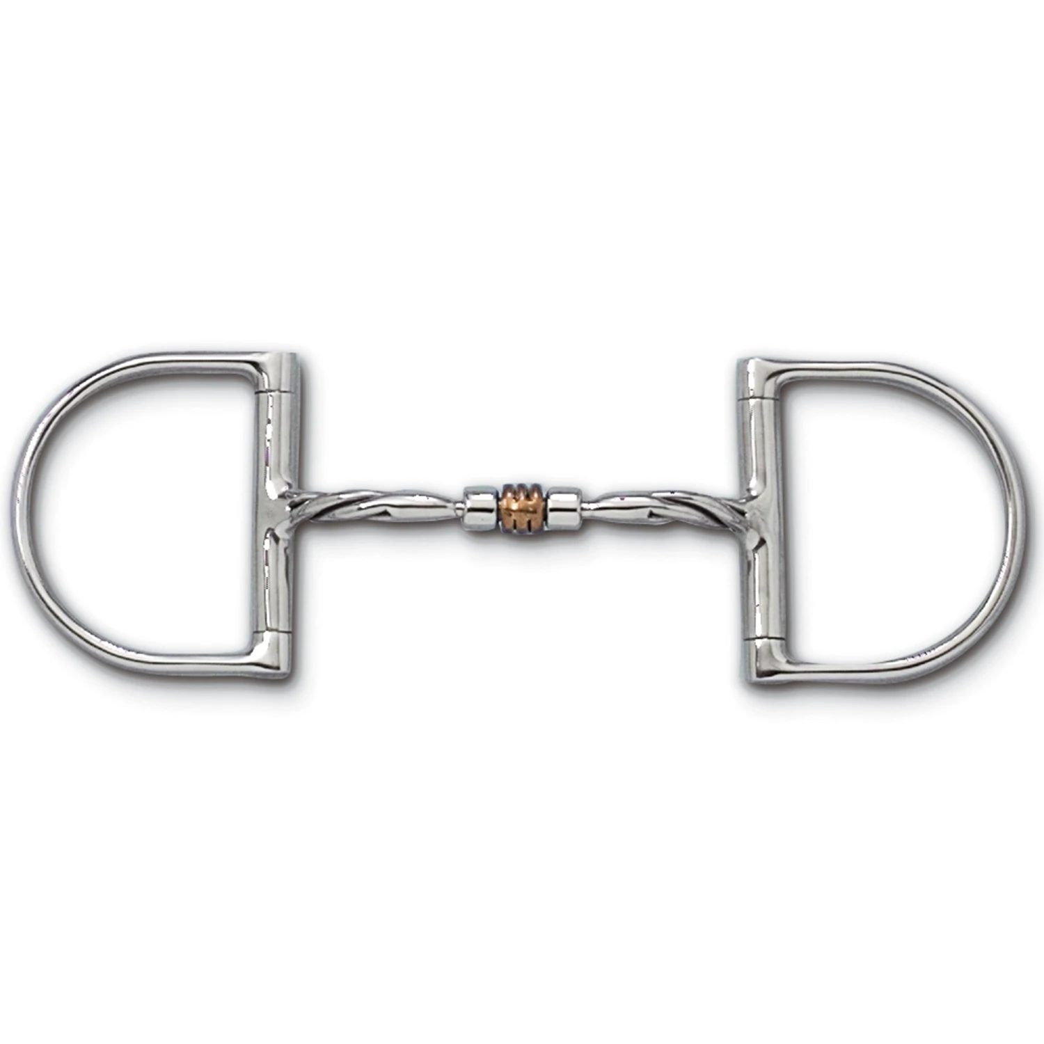 Myler D Ring Twisted Comfort Snaffle With Copper Roller MB 03T 1 Myler D Ring Twisted Comfort Snaffle With Copper Roller MB 03T
