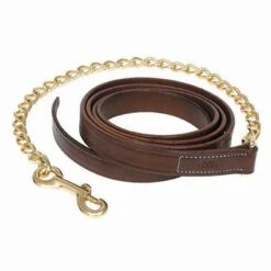 Walsh Leather Lead With Chain