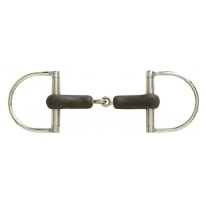 Hunt King D Ring Rubber Snaffle 2 Hunt King D Ring Rubber Snaffle - Image 2